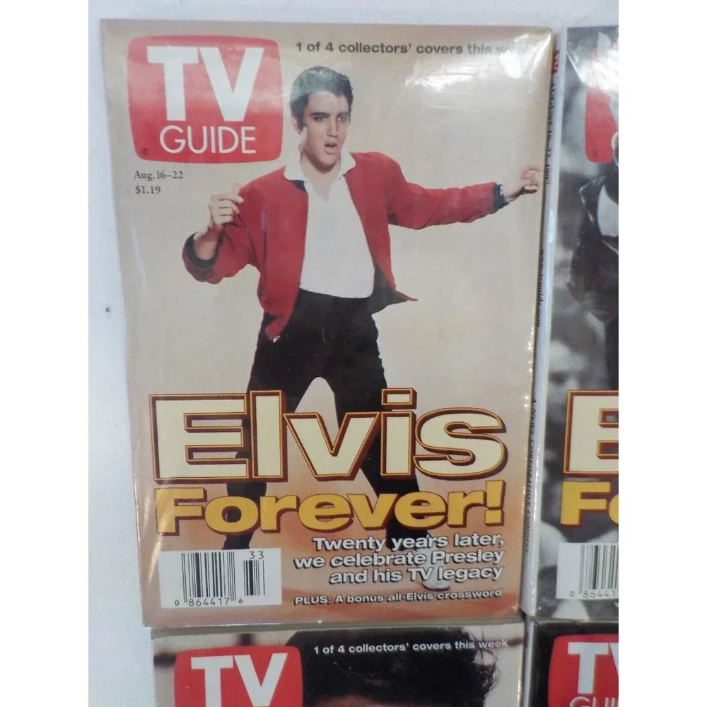 ELVIS PRESLEY Aug 16-22, 1997 TV GUIDE Collector Editions Complete Set of 4 - Picture 2 of 7